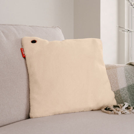 Cosy una teddy cuscino riscaldante wireless 45 x 45 cm (beige chiaro, power bank 5000 mah)