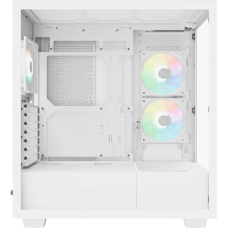 Custodia midi tower Sharkoon Rebel C60 RGB (bianco | 2x USB-A | 1x USB-C | RGB | vetro temperato)