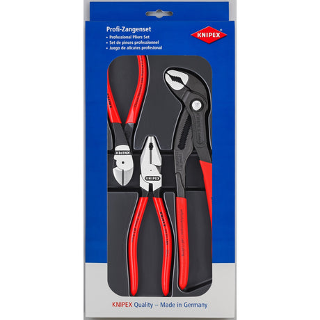 Knipex power set 00 20 10 set di pinze (nero, 3 pezzi)