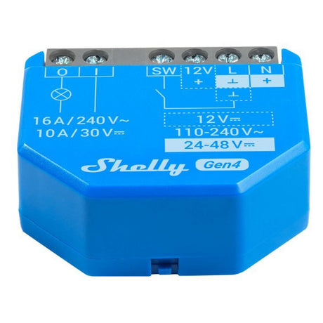 Relè Shelly 1 gen4 (blu, bluetooth, wi-fi)