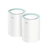 Router mesh Cudy ac1200 gigabit mesh wi-fi (confezione da 2) (bianco)
