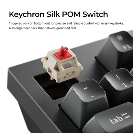 Tastiera meccanica personalizzata Keychron q5 ultra-m3 8k wireless (nera, layout americano (qwerty), pom banana in seta, 96%, rgb, hot swap, 8k, 2,4 ghz | bluetooth 5.2 | usb-c)