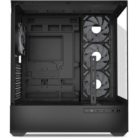 Custodia midi tower Sharkoon ak6 rgb (nera | 2x usb-a | 1x usb-c | rgb | vetro temperato)