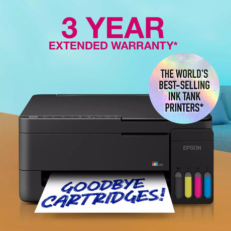 Stampante a getto d'inchiostro all-in-one Epson ecotank et-2912 (nero, scansione, copia, Wi-Fi, inclusi fino a 3 anni di inchiostro, c11cl62406)