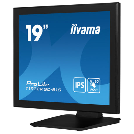 Monitor touchscreen Iiyama prolite t1932msc-b2s 19 (nero, VGA, HDMI, porta display, audio, touchscreen)