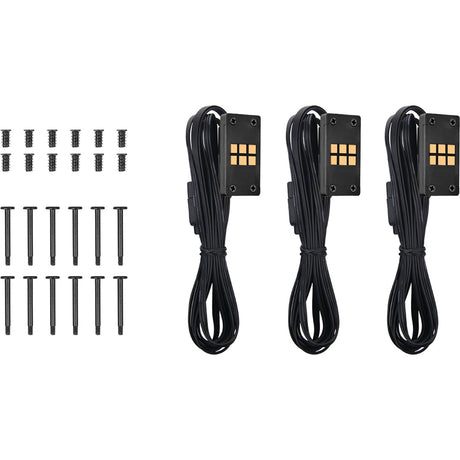 Thermaltake CT120 EX Ventola di raffreddamento per PC con sincronizzazione ARGB inversa (pacchetto da 3 ventole) Ventole per case (Nero, 3 pezzi, 120 x 120 x 25 mm, PWM)