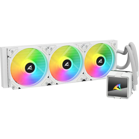 Sharkoon s60 argb raffreddamento ad acqua (bianco, 4 pin pwm)