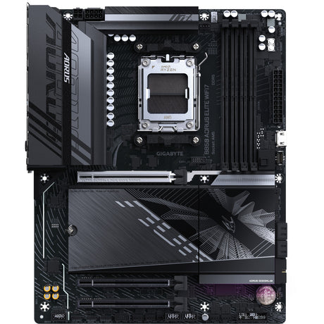 Scheda madre Gigabyte B850 Aorus Elite WiFi7 Socket AM5 (nera, RAID, 2,5 GB-LAN, WiFi 7, BT, audio, ATX)