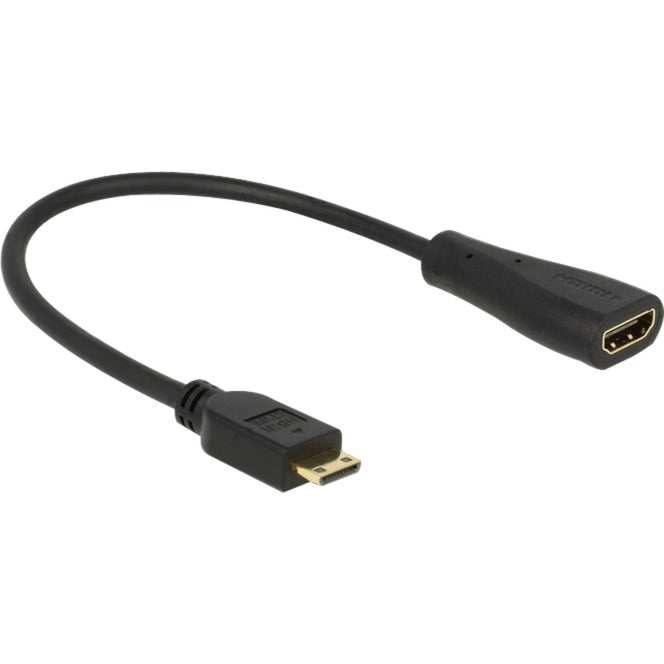 Delock adattatore mini HDMI C > HDMI A (nero, 0,23 metri)