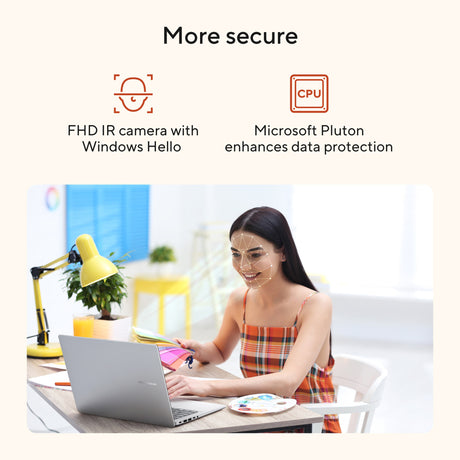 Asus vivobook 18 m1807ga-s8004w 18 laptop (blauw | ryzen ai 7 445 | radeon 840m | 32 gb | 1 tb ssd)