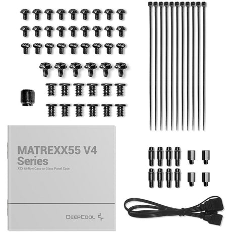 Deepcool Matrexx 55 V4 C Midi Tower Custodia (Nero | 1x USB-A | 1x USB-C | RGB | Finestra)
