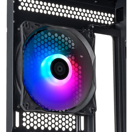 Custodia Midi Tower Silverstone Fara 514x (nero | 2x USB-A | 1x USB-C | RGB | vetro temperato)