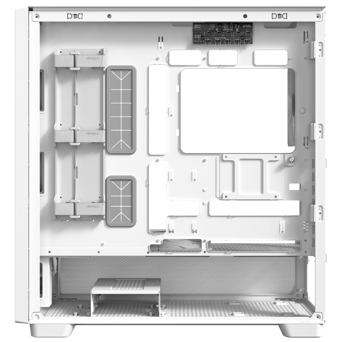 Custodia midi tower Antec flux (bianco | 2x USB-A | 1x USB-C | vetro temperato)