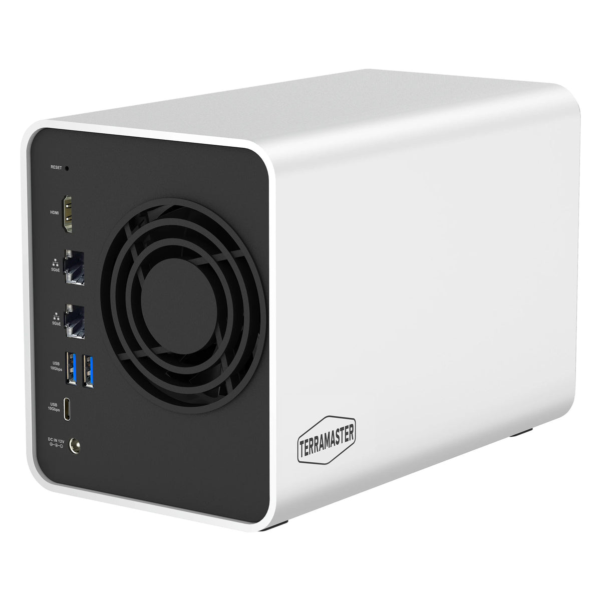 Terramaster f2-425 plus nas (bianco, 2x 5GBe, HDMI, USB)