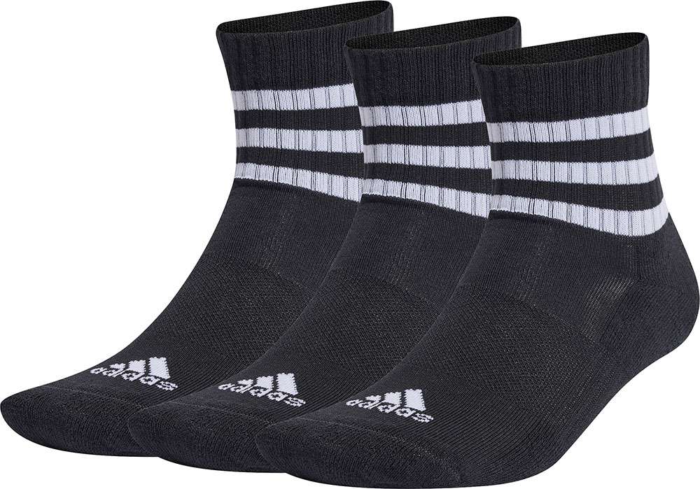 Adidas 3 stripe c spw mid - calzini (pacco da 3)