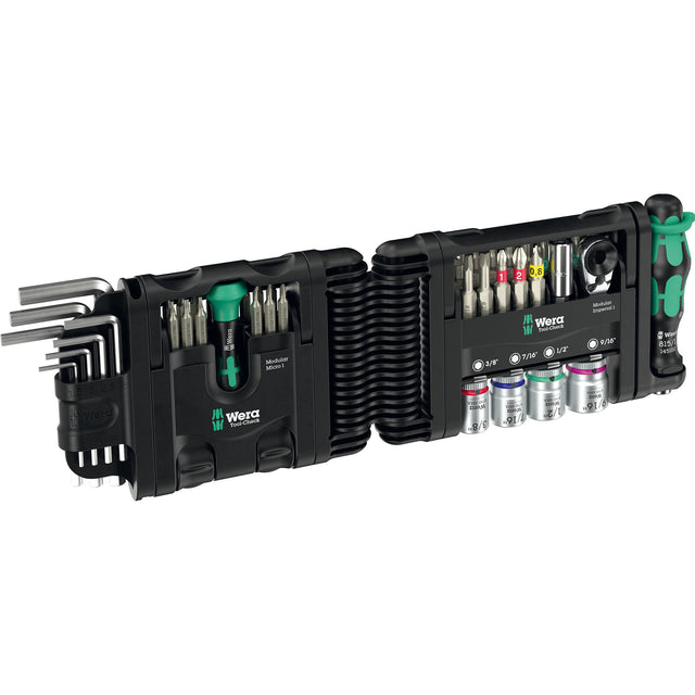 Set modulare Wera tool-check imperial 1, set di punte da 50 pezzi (nero verde)