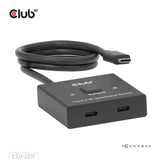 Club 3D USB-C bidirezionale video + dati + switch PD Switch USB (nero)