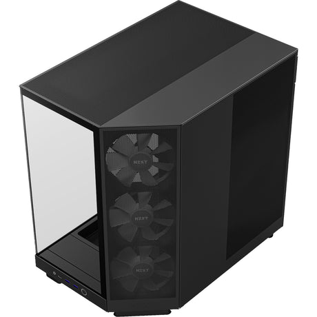 Custodia midi tower Nzxt h6 flow rgb (nero | 2x usb-a | 1x usb-c | rgb | vetro temperato)