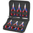 Valigetta Knipex da 7 pezzi 00 20 16 set di pinze (rosso blu)