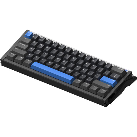 Tastiera da gioco Iqunix ez60 con interruttore magnetico (nera, layout americano (qwerty), gateron magnetic jade gaming, 60%, rgb, copritasti pbt double shot)