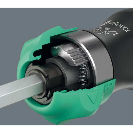 Wera Kraftform kompakt 25 ra-r con custodia, set di punte da 6 pezzi (nero verde)