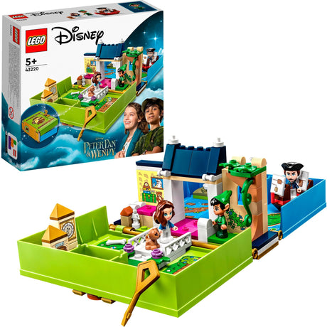 Lego Disney - Giocattolo da costruzione Le avventure del libro di fiabe di Peter Pan Wendy (43220)