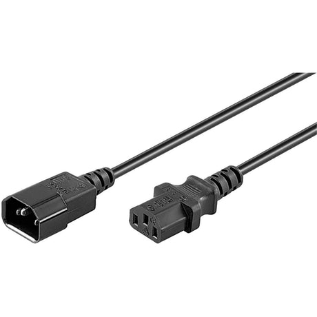 Cavo prolunga Goobay c14 > c13 (nero, 5 metri)