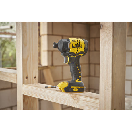Avvitatore a percussione Stanley fatmax v20 18v (nero giallo, batteria e caricabatterie non inclusi)