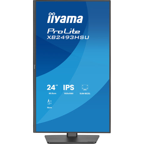 Monitor Iiyama prolite xb2493hsu-b1 23,8 (nero (opaco), 120 Hz, HDMI, porta display, USB, audio)