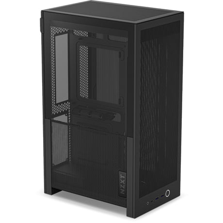 Custodia mini tower Nzxt h2 flow (nero | 2x USB-A | 1x USB-C | vetro temperato)