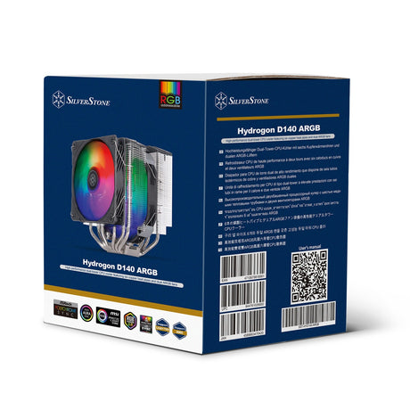 Dissipatore CPU Silverstone SST-HYD140-ARGB (connettore ventola PWM a 4 pin, ARGB 4-1 pin (LED 5 V))