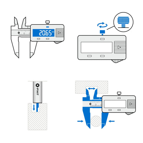 Calibro digitale Ifixit (nero)