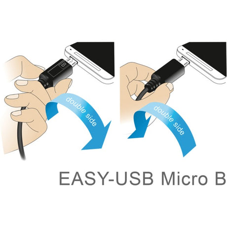 Delock easy-usb-a 2.0 maschio > cavo easy-usb micro-usb-b 2.0 maschio (nero, 1 metro)