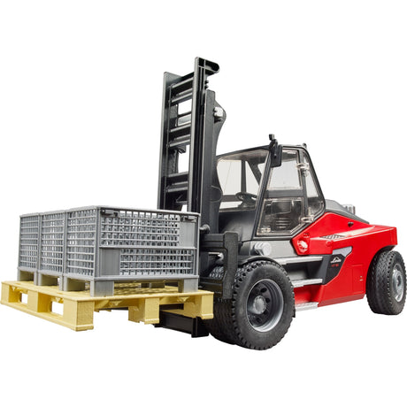 Carrello elevatore Bruder Linde HT160 - con pallet e 3 casse - portata 16 ton