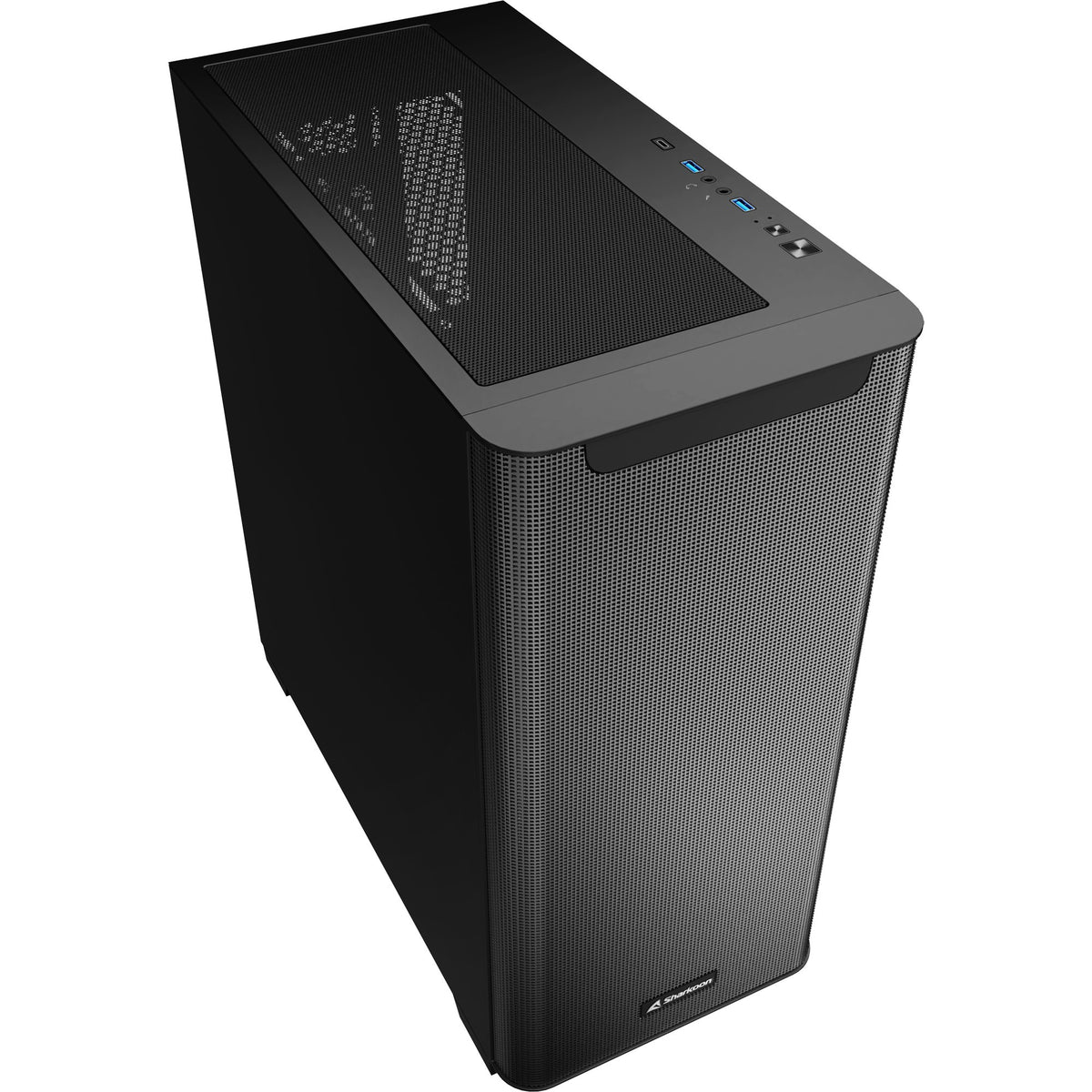 Custodia midi tower Sharkoon m30 nera (nera | 2x USB-A | 1x USB-C)