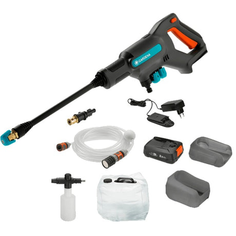 Idropulitrice Gardena aquaclean 24 18 v p4a premium set (grigio turchese, 14800-31, batteria inclusa)
