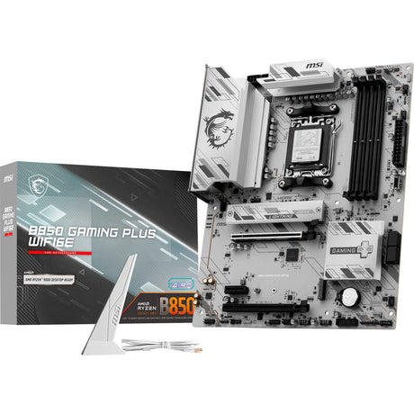 Scheda madre MSI B850 Gaming Plus WiFi 6E presa AM5 (RAID, LAN da 2,5 GB, WiFi 6E, BT, audio, ATX)