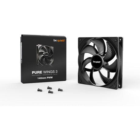 Silenzio! ventola del case pure Wings 3 PWM (nera, 140 x 140 x 25 mm)
