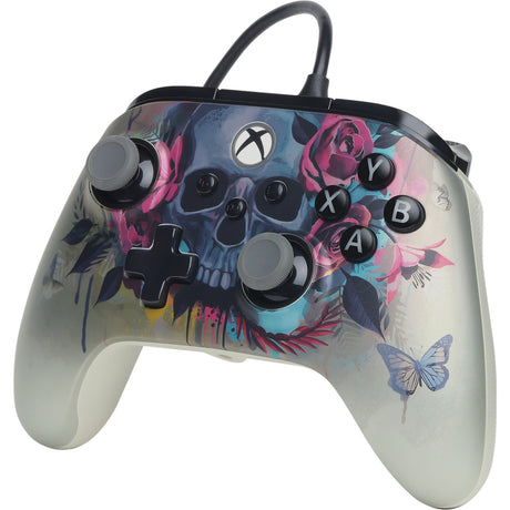 Powera Advantage Plus controller cablato per xbox serie x|s - Bloom Gloom (argento, xbox serie x|s, xbox one, PC)
