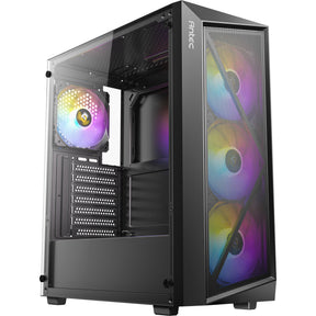 Custodia midi tower Antec ax67 argb (nera | 3x usb-a | vetro temperato)