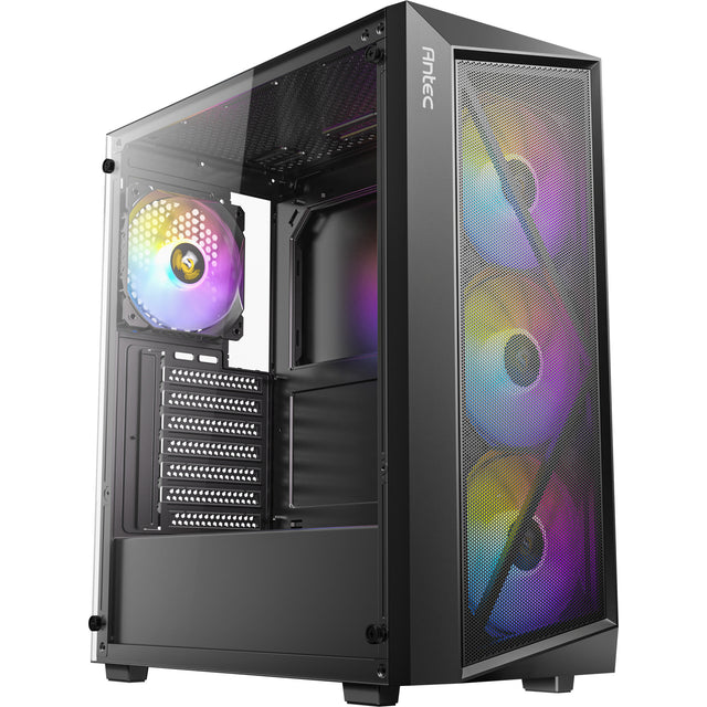 Custodia midi tower Antec ax67 argb (nera | 3x usb-a | vetro temperato)