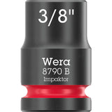 Wera 9608 cappuccio striscia magnetica b impattore imperiale 1 chiave a bussola (nero verde, 9 pezzi)