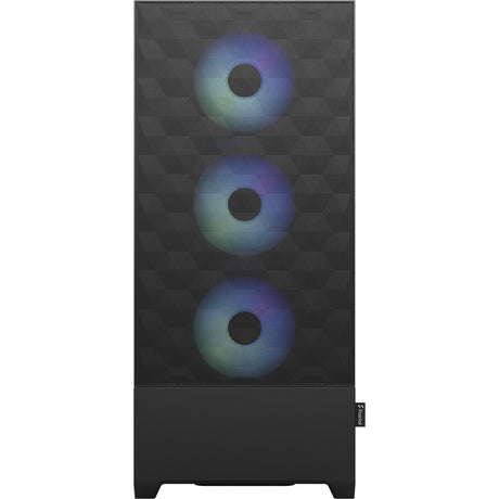 Custodia pop xl air rgb big tower dal design frattale (nero | 2x usb-a | rgb | vetro temperato)