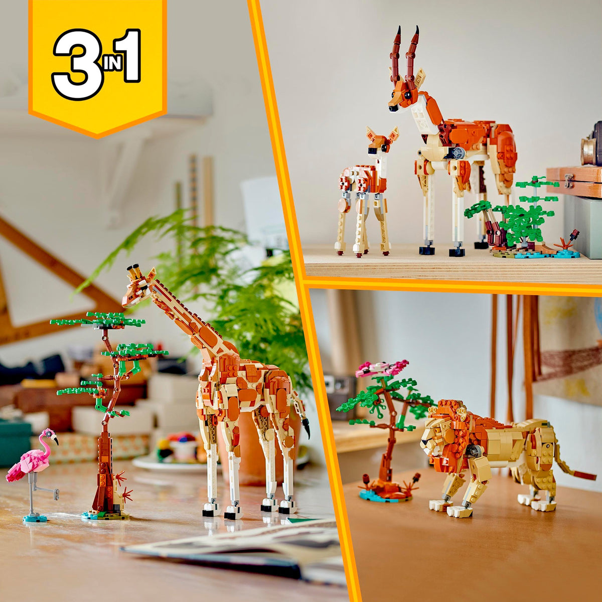 Animali safari 3 in 1 Lego Creator - 31150