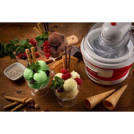 Ariete macchina per gelato party time 0643 00 (rosso bianco)