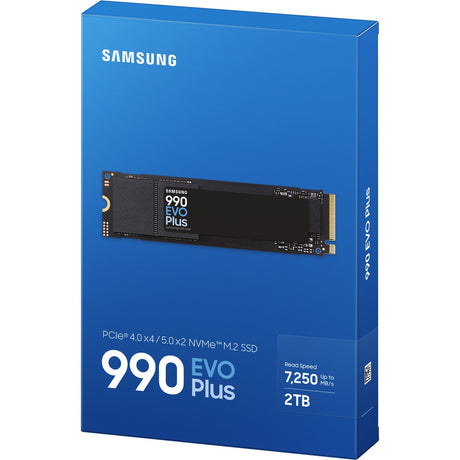 Samsung 990 evo plus SSD da 2 TB (mz-v9s2t0bw, pcie 4.0 x4 5.0 x2, nvme 2.0, m.2 2280)