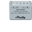 Shelly qubino wave pm mini relè (grigio chiaro bianco, 1 canale, onda z)