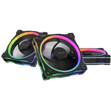 Ventola Asus prime mr120 argb - ventole per case in confezione tripla (nero, 3 pezzi, 120 x 120 x 28 mm, 3 pezzi)