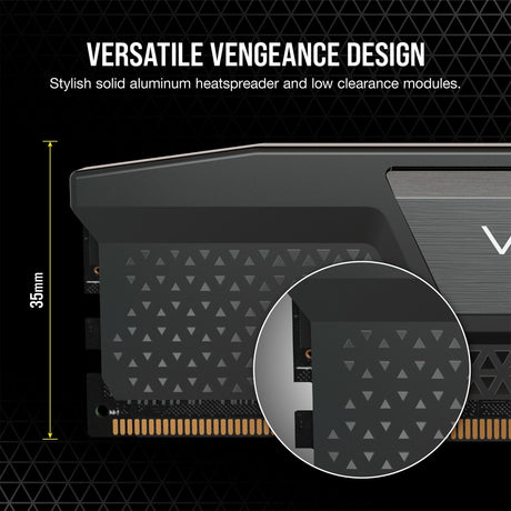 Corsair Vengeance 32 GB DDR5-6000 (2x 16 GB) RAM (nero, cmk32gx5m2b6000c38, xmp 3.0)