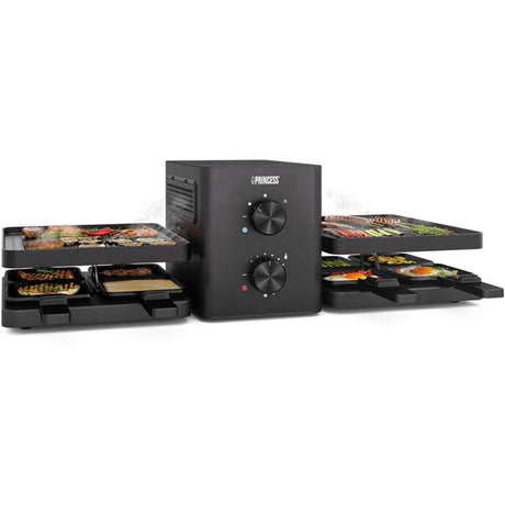 Princess raclette purify 162660 set gourmet (nero)